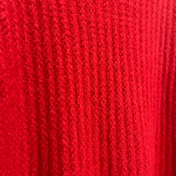 NWT Maeve By Anthropologie Cherry Red Cowl Neckline Pullover Knit Sweater π - Picture 11 of 16